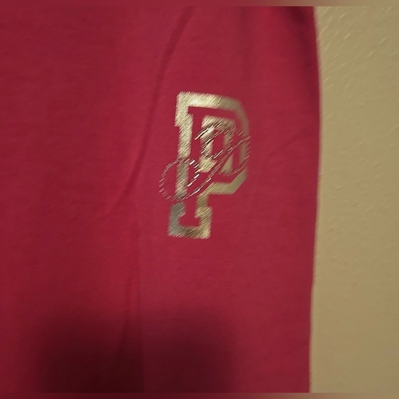 Victoria’s Secret PINK Fold Over Rhinestone “Sleigh Queen” Leggings Y2K Pink - Picture 3 of 6